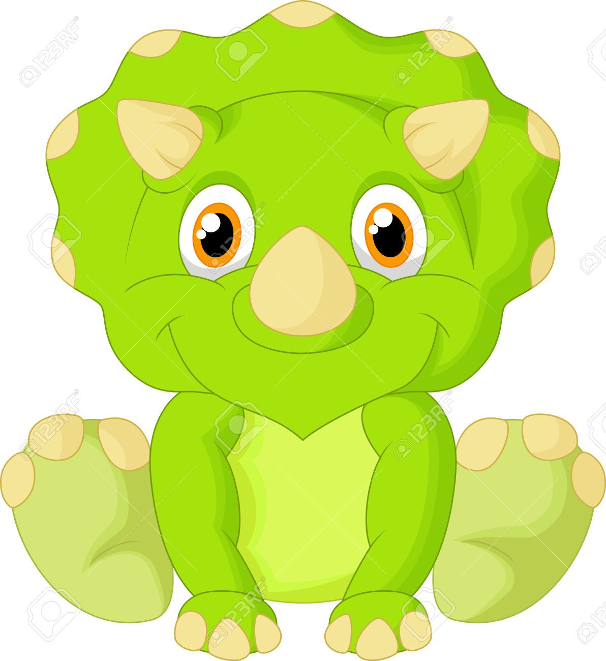 babies clipart triceratop