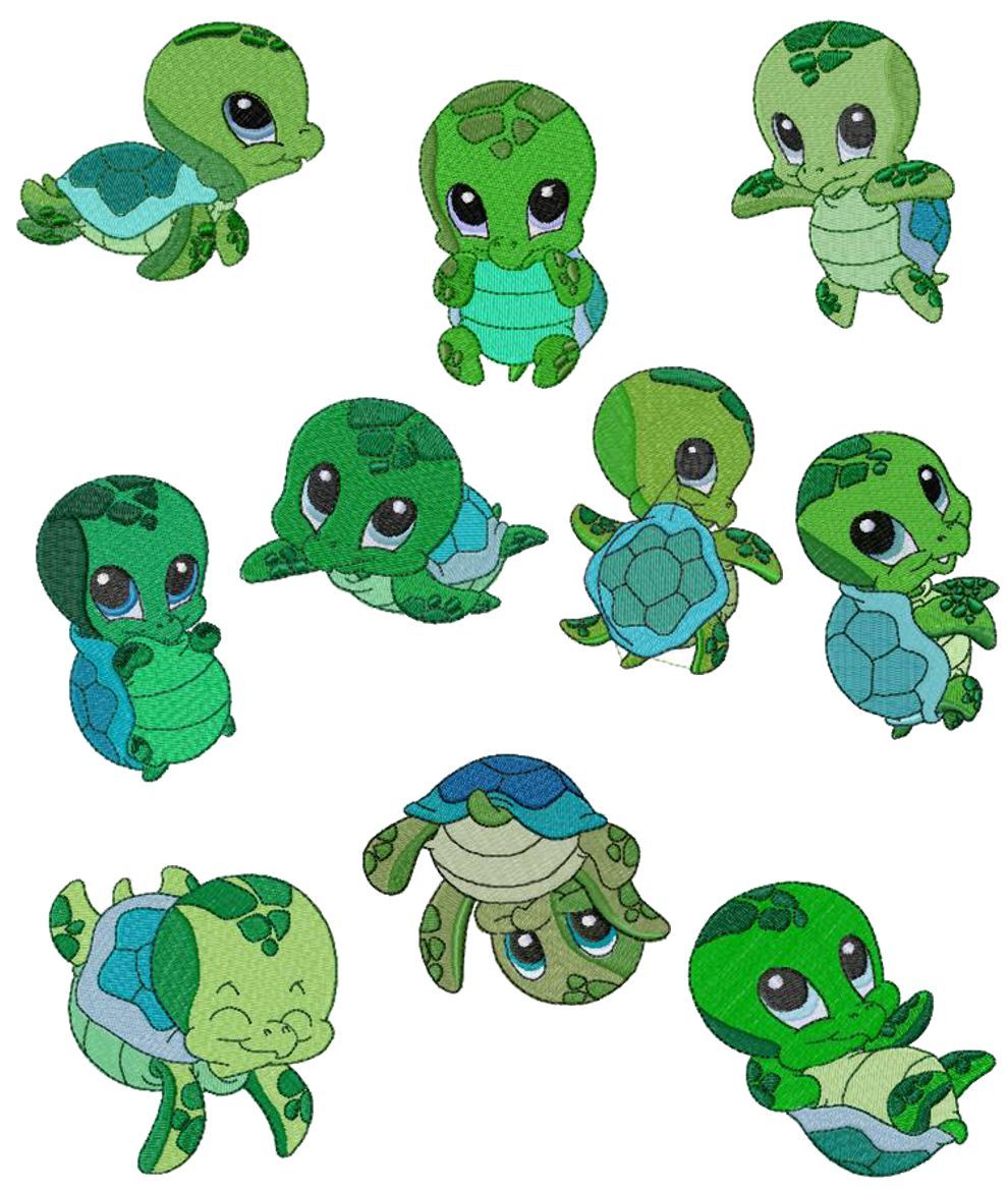 babies clipart turtle
