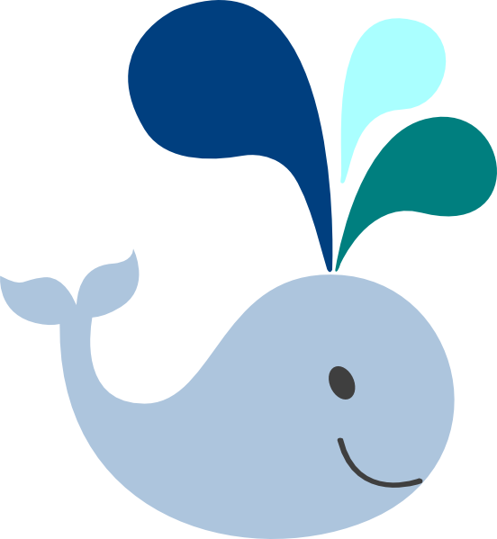 Baby whale clip art. Clipart ocean simple