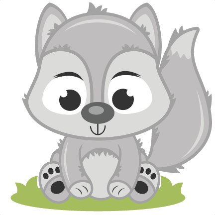 babies clipart wolf