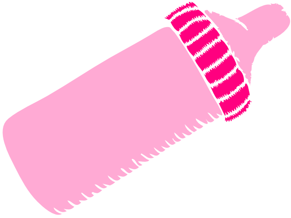 Baby bottle clipart png. Pink clip art at