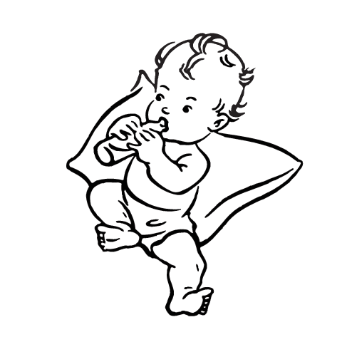 Image of best photos. Baby clipart black and white