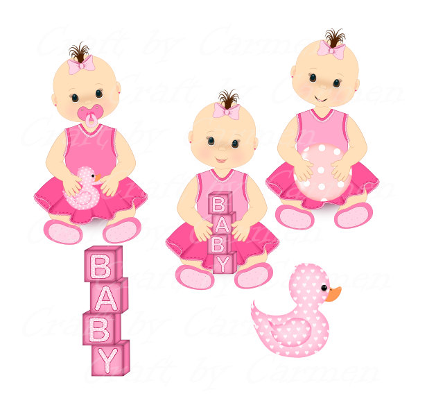Girlbabies shower clip artcute. Baby clipart clear background