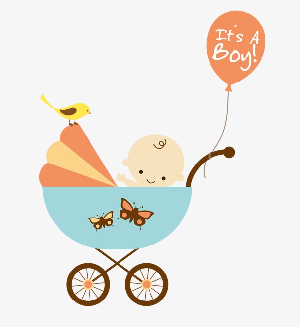Stroller cartoon pictures creative. Baby clipart icon
