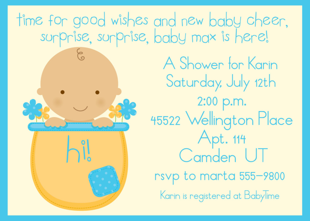 Perfect with shower celebration. Baby clipart invitation
