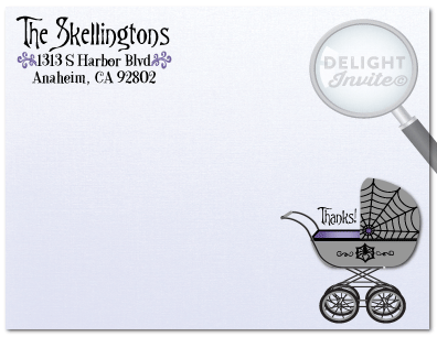 Baby clipart nightmare before christmas. Shower thank you cards