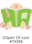 Royalty free rf illustrations. Baby clipart reading