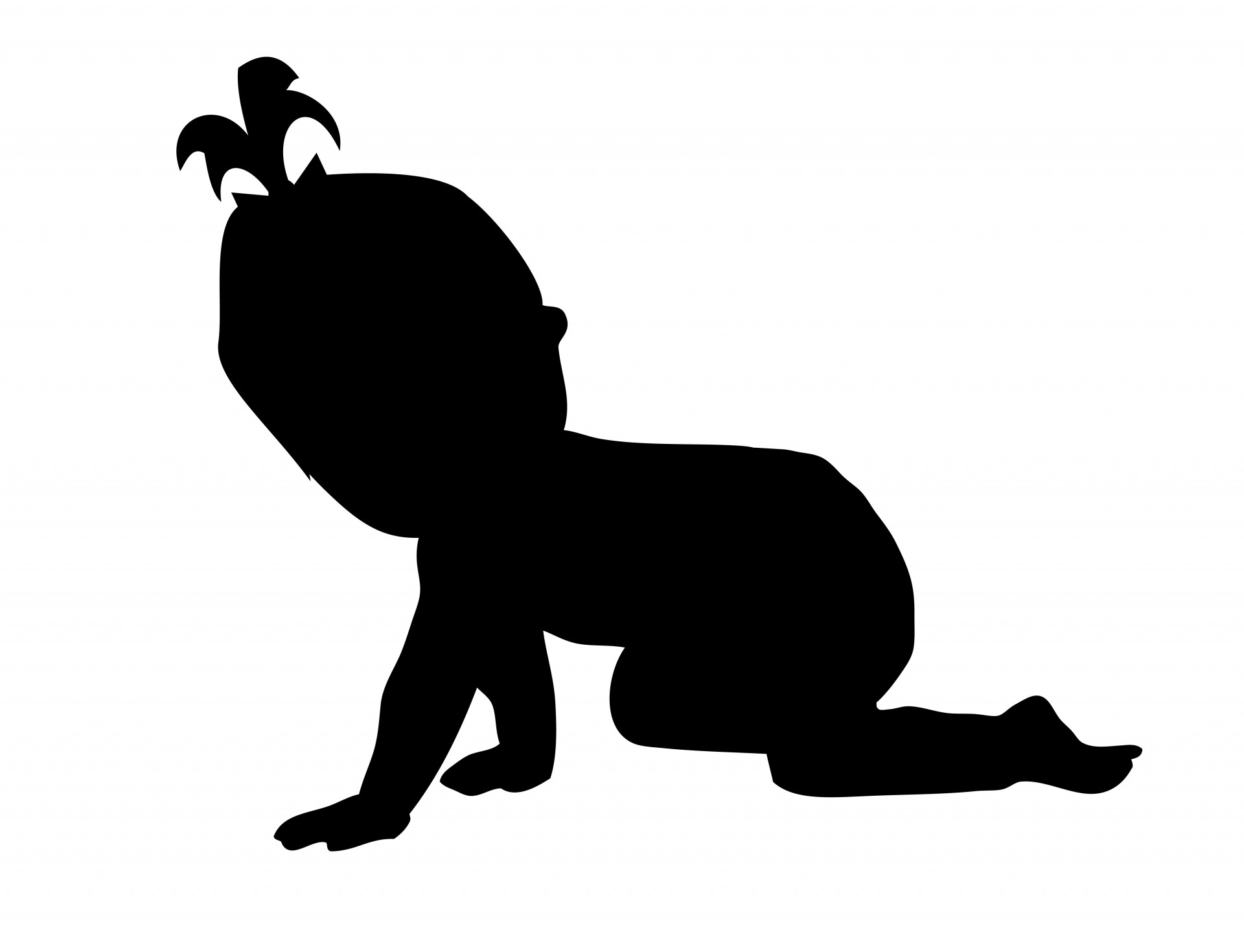 Baby clipart silhouette. At getdrawings com free