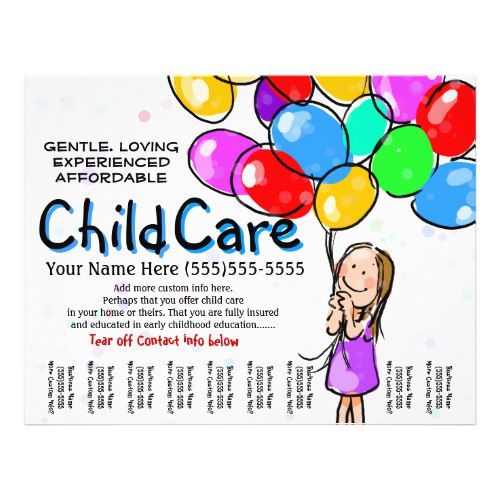 Babysitting clipart child rearing. Care day promo flyer