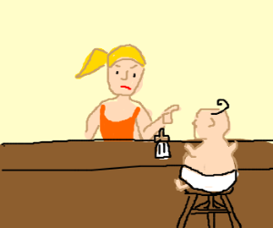 Babysitter refuses to feed. Babysitting clipart fat baby