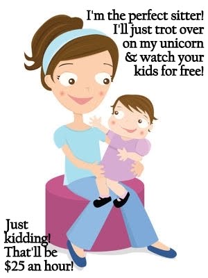Rants from mommyland top. Babysitting clipart leaving house
