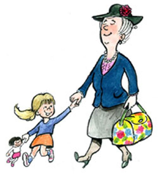  best notable nannies. Babysitting clipart painting