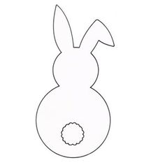 Here is another template. Back clipart bunny