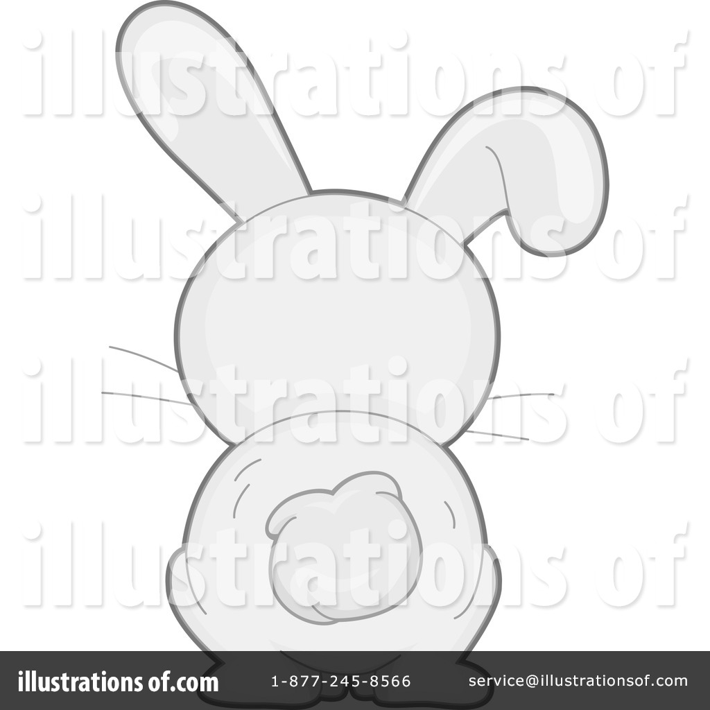 Back clipart bunny. Rabbit illustration by bnp