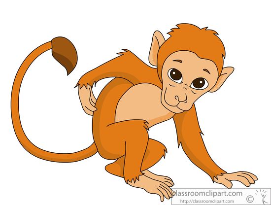 Back clipart itchy. Monkey free clip art