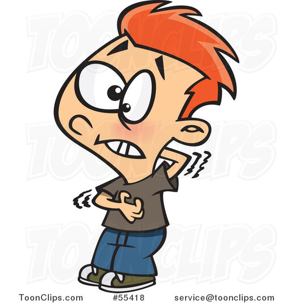 Back clipart itchy. Cartoon boy scratching his