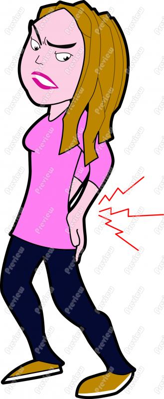 Back clipart low back pain. Woman with lower character
