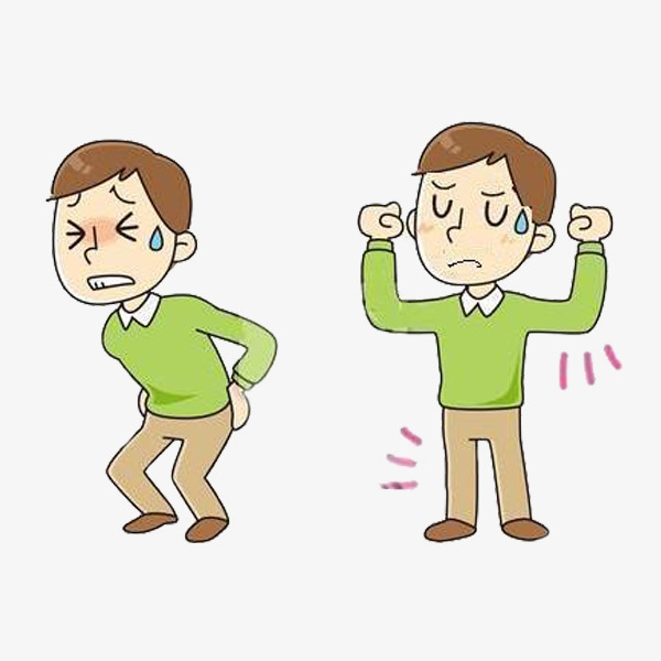 Back clipart low back pain. A man with cartoon