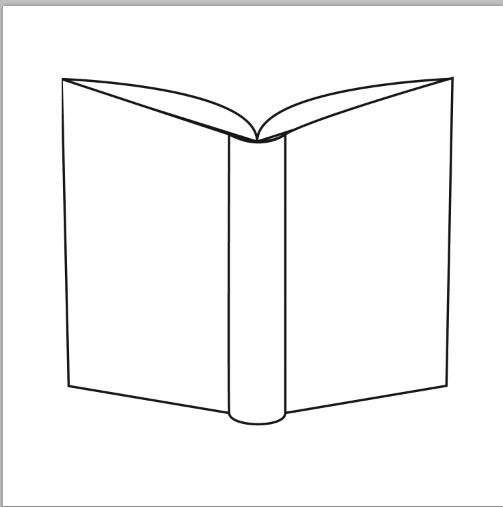 back clipart open book
