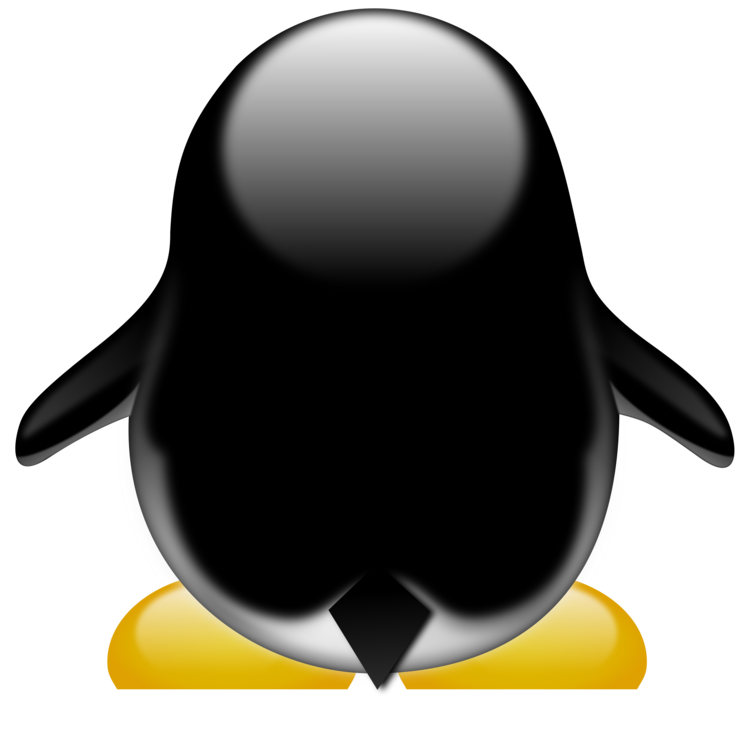 clipart penguin back