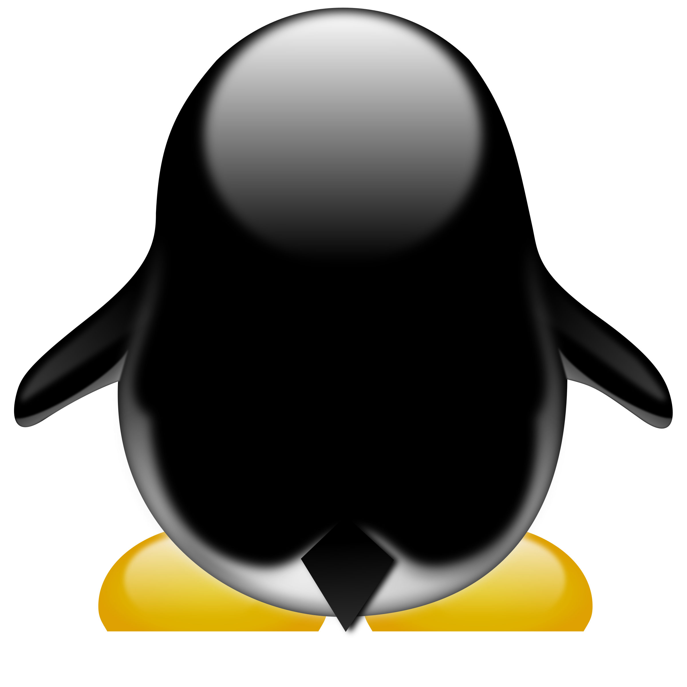 Back clipart penguin. Pencil and in color