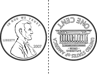 Back clipart penny. Two sided etc