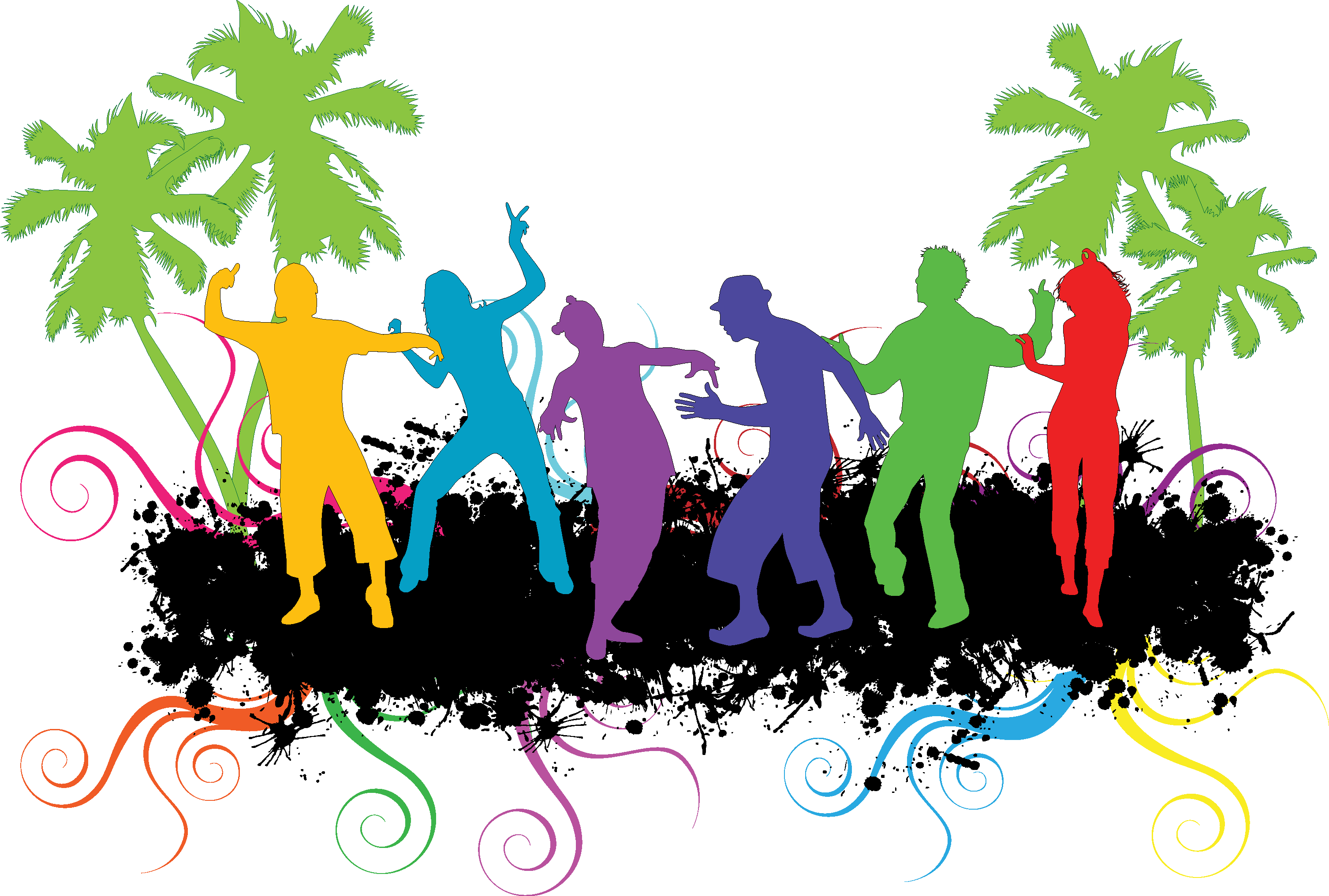 People clipart logo. Party silhouette at getdrawings