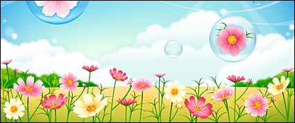 Download. Background clipart flower garden
