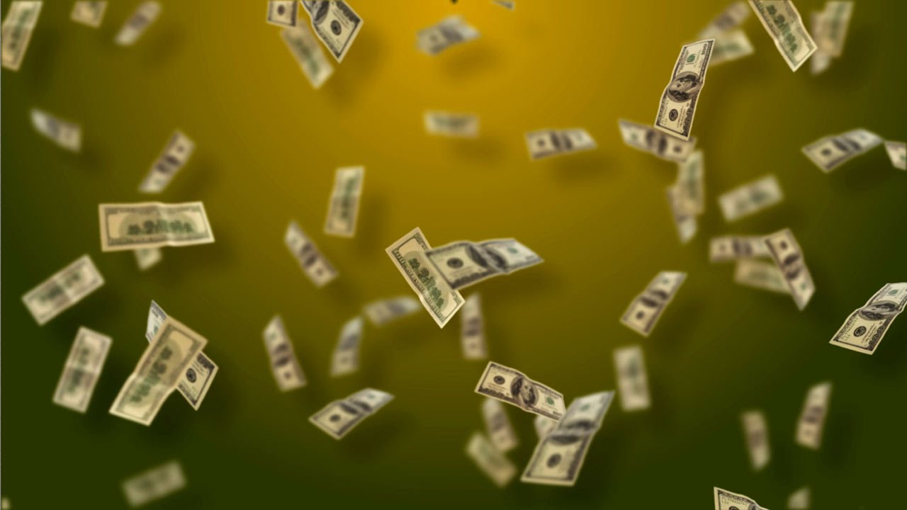 Background clipart money. Falling from the sky