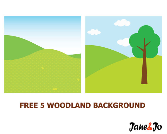 background clipart woodland