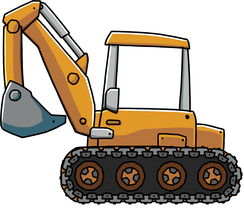 Backhoe scribblenauts wiki fandom. Excavator clipart construction