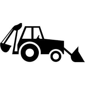 Cliparts of free download. Backhoe clipart back hoe