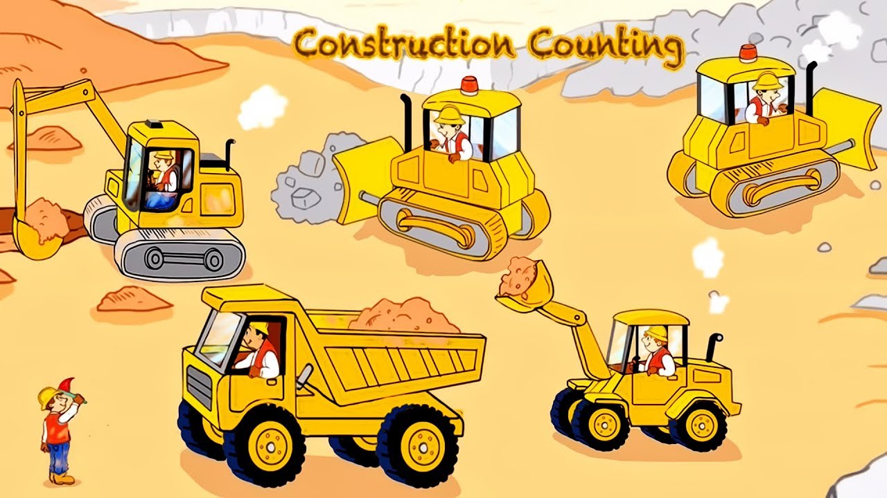 Vehicles trucks excavator diggers. Backhoe clipart construction vehicle