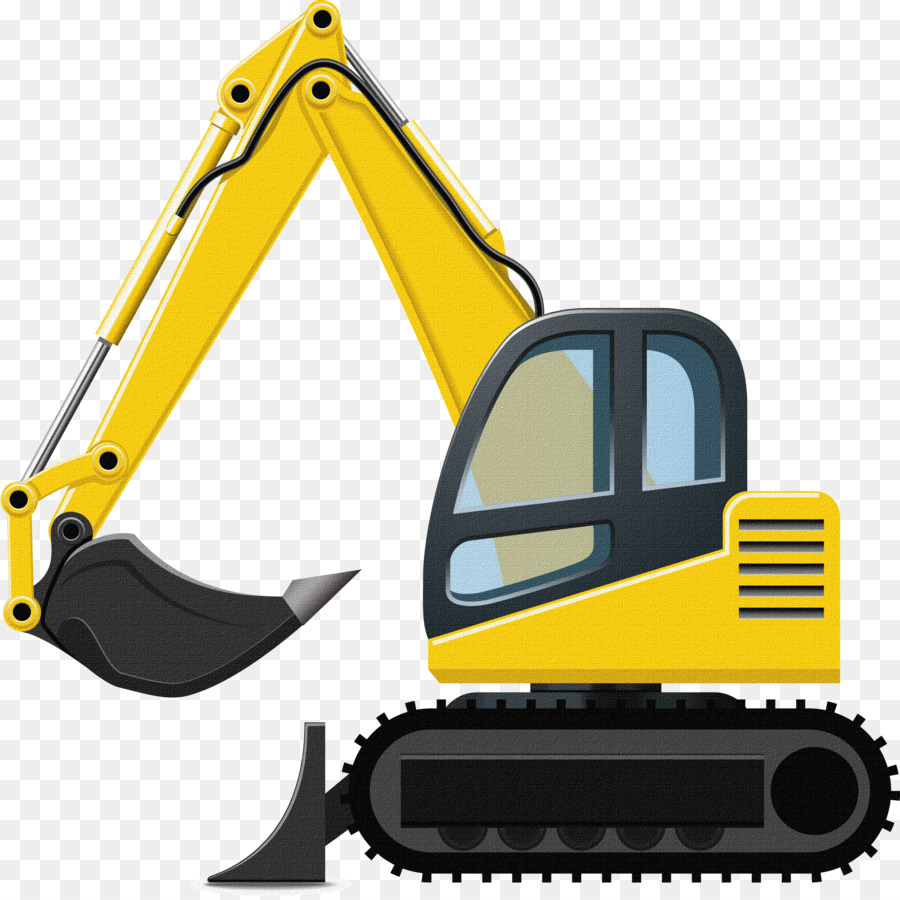 Excavator heavy machinery loader. Backhoe clipart machine caterpillar