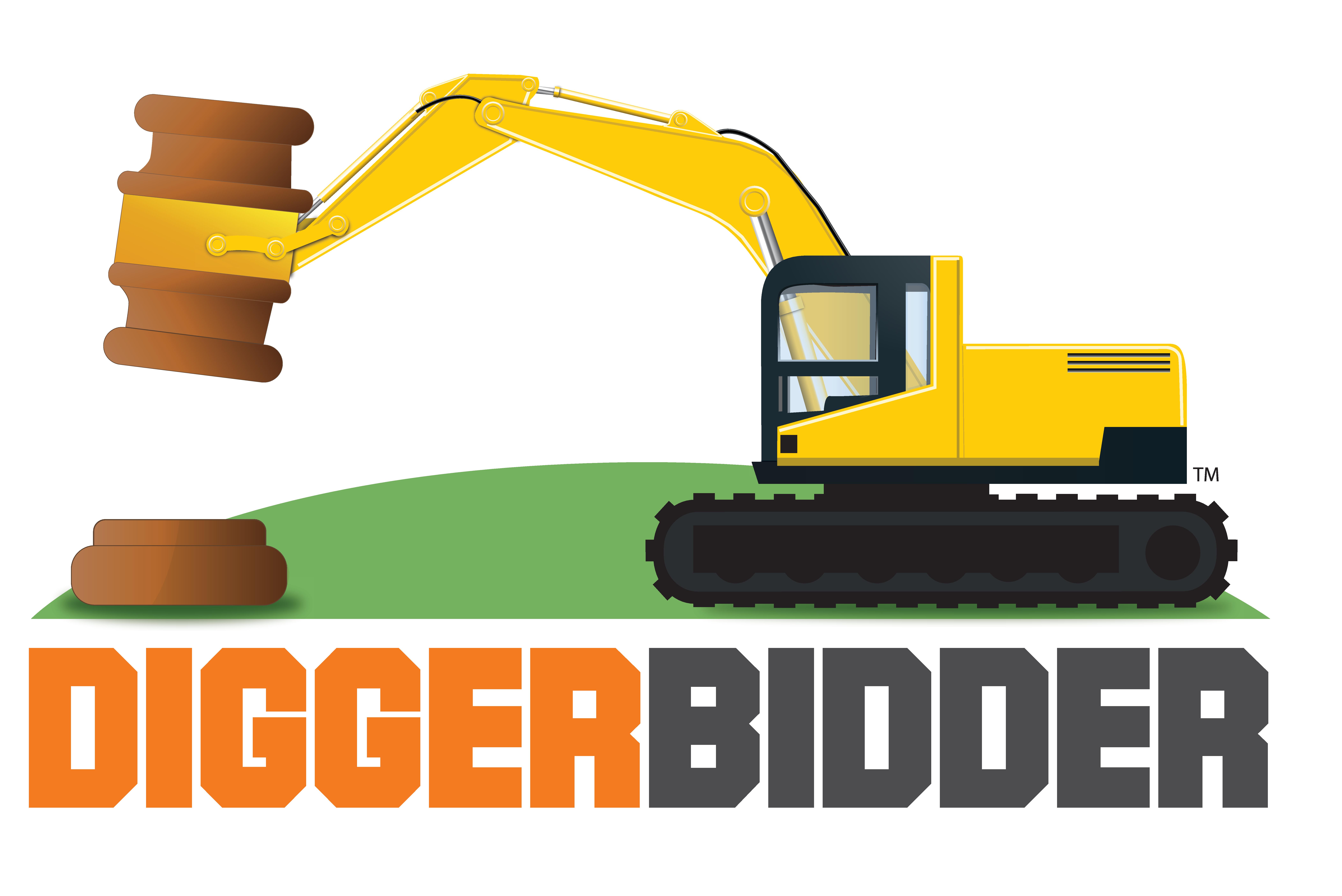 Backhoe clipart plant machinery. Digger bidder the new