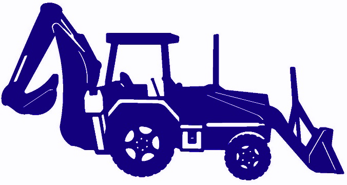 Heavy equipment at getdrawings. Backhoe clipart silhouette