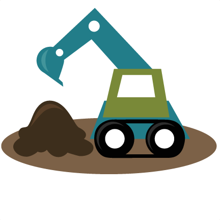 Backhoe clipart svg. File excavator tractor files