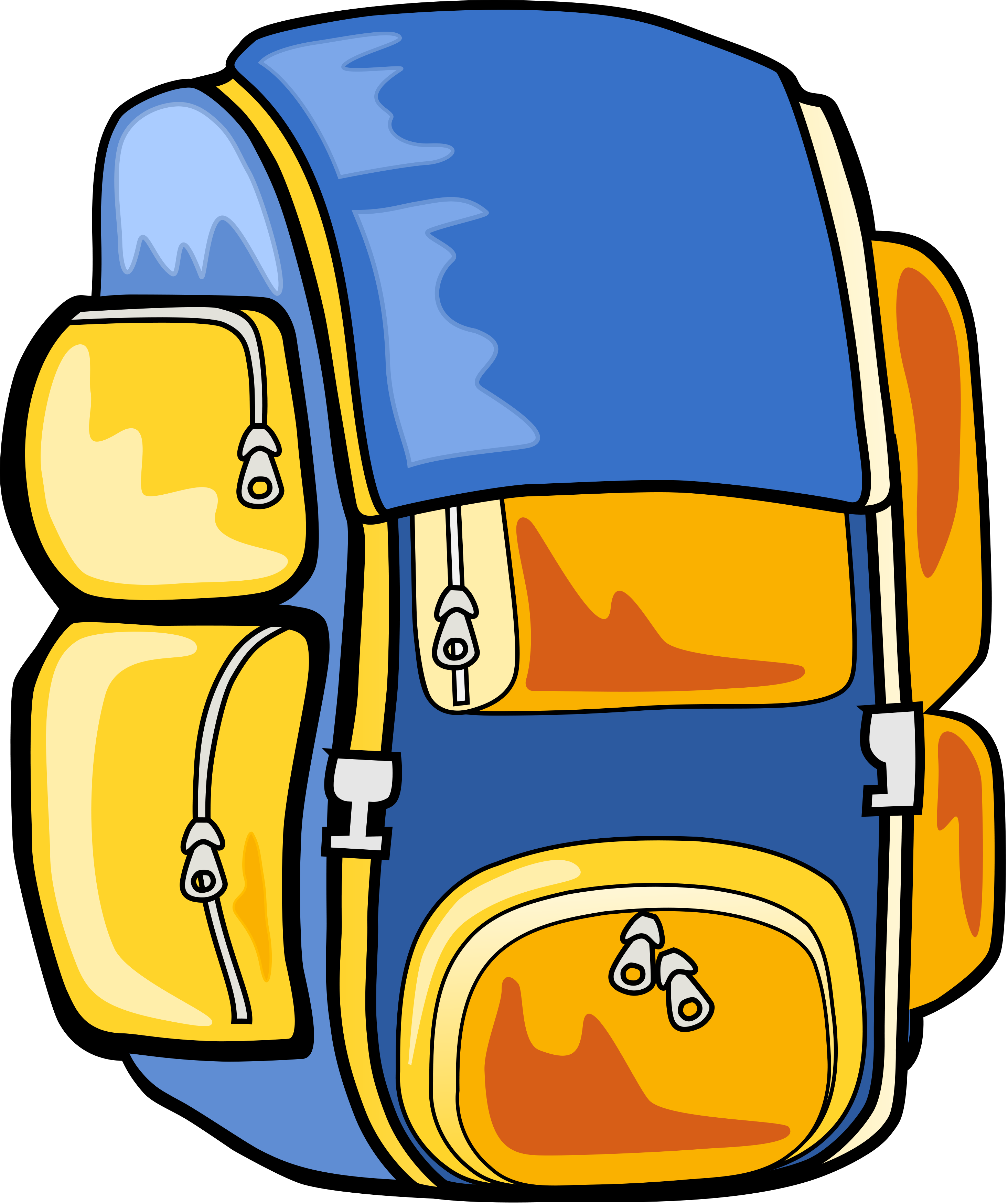 Backpack clip art library. Hiking clipart cute