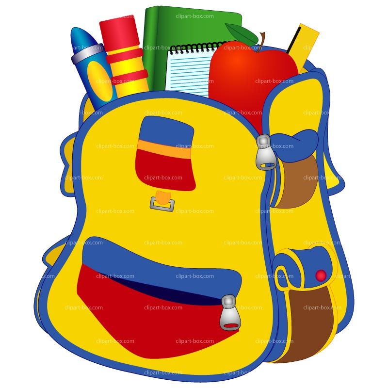 School backpack free images. Bookbag clipart library bag