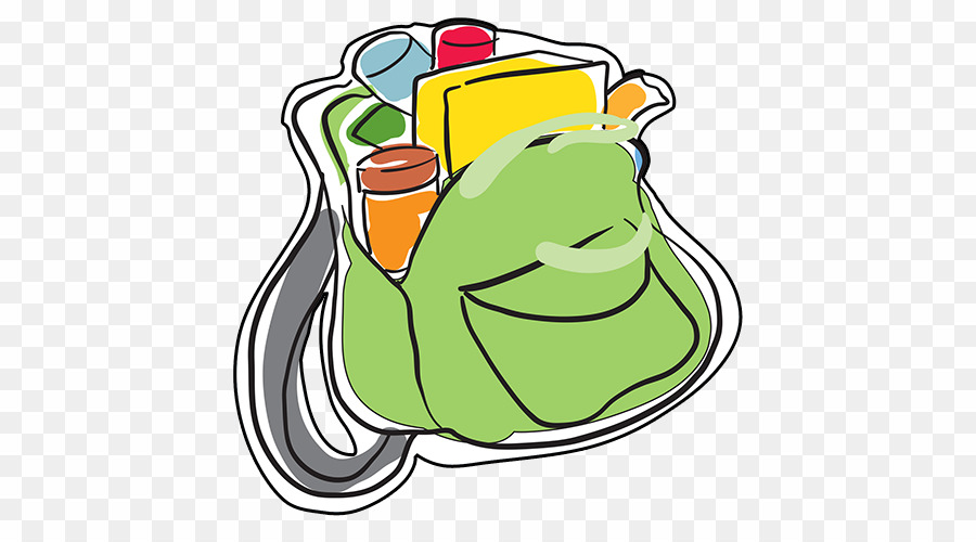 Filled with png download. Backpack clipart food