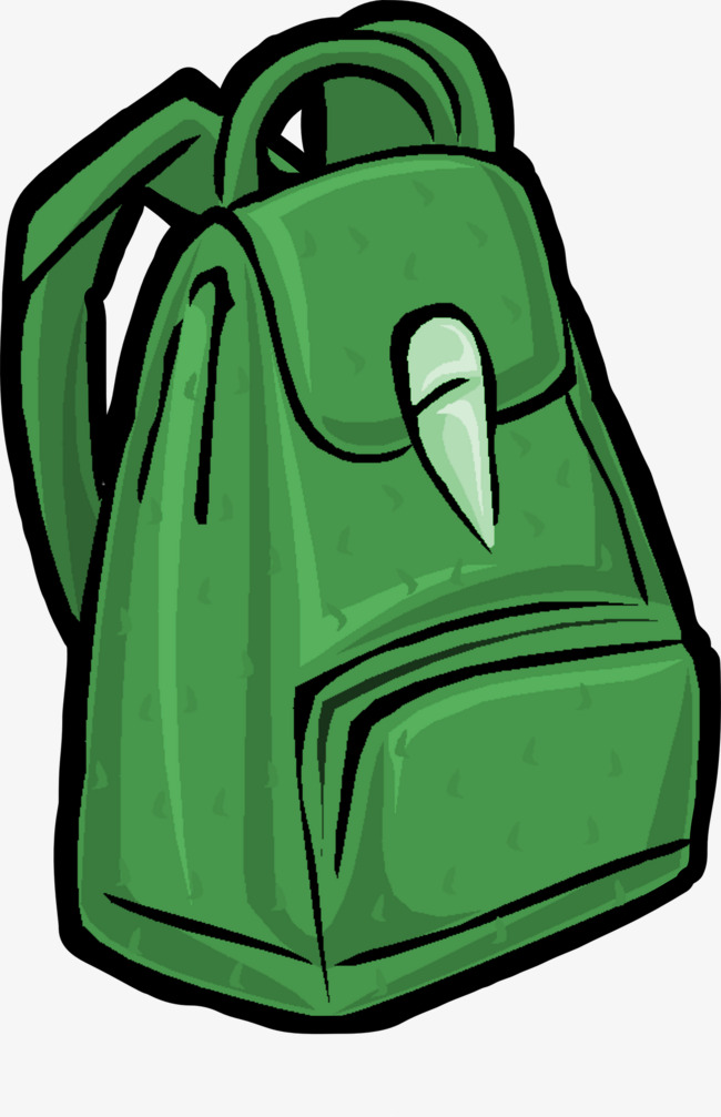 Green png image and. Backpack clipart laptop bag