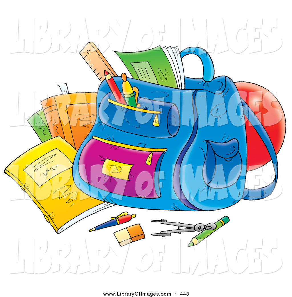 Backpack clipart messy. Clip art of a