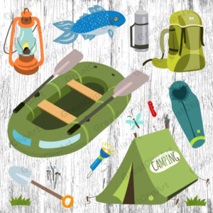 Thermos etsy camping fishing. Backpack clipart mountain