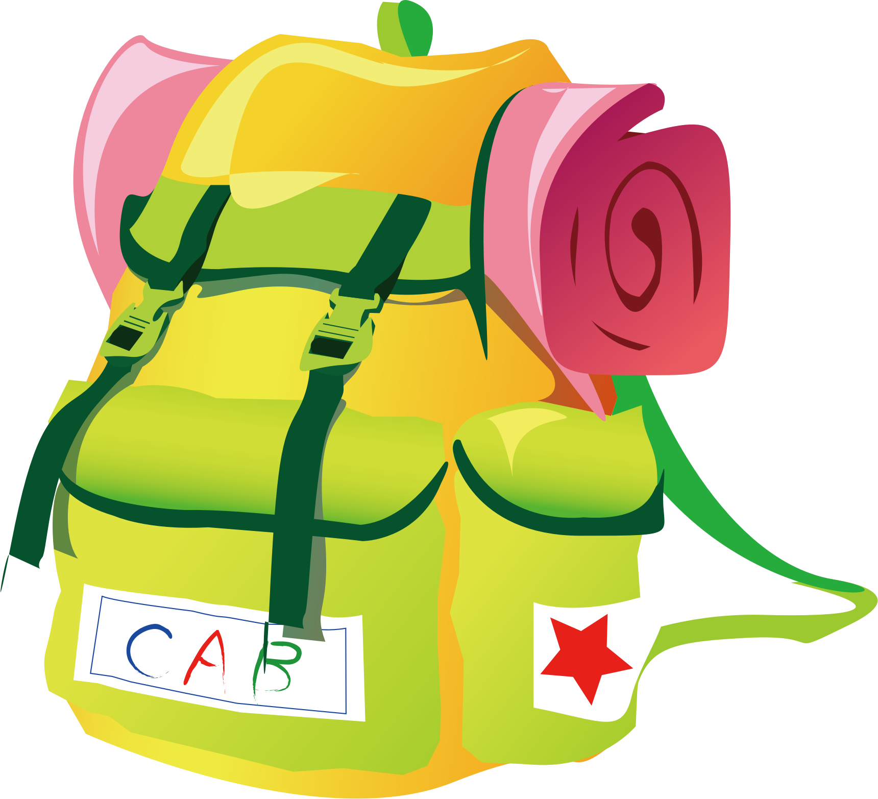homework clipart backpack