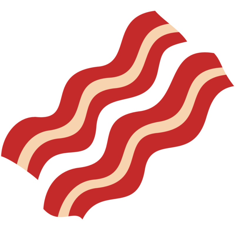 Transparent clipartuse. Bacon clipart