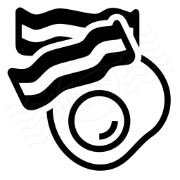 Iconexperience i collection fried. Bacon clipart bacon egg