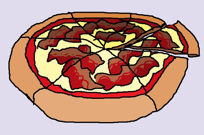Slice gif shared by. Bacon clipart bacon pizza