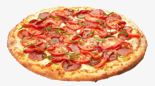 Round food png image. Bacon clipart bacon pizza