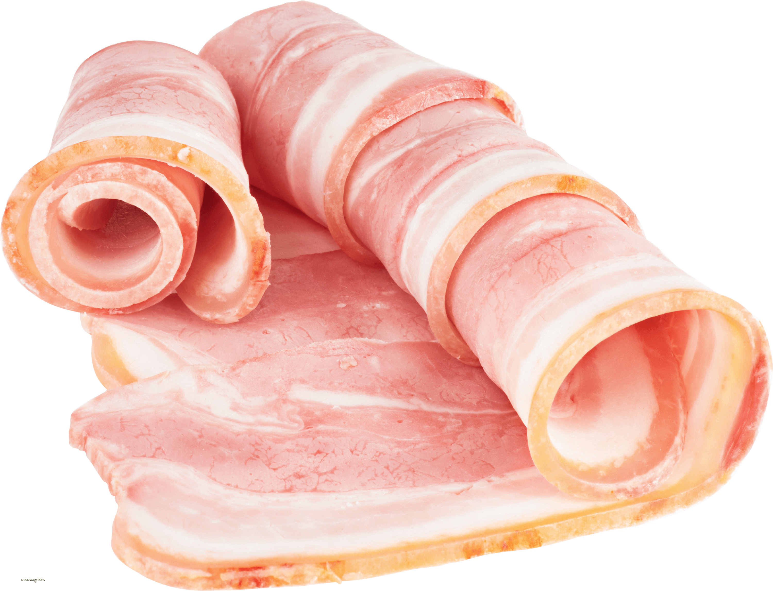 Slices three transparent png. Bacon clipart bacon slice