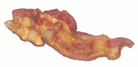 Bacon clipart bacon strip. Food meat pork png